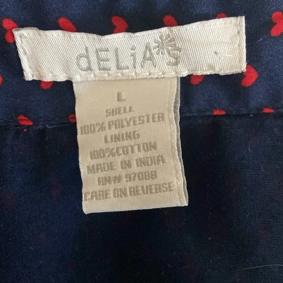 Delia’s Navy Blue Sleeveless Heart Mini Dress - Picture 5 of 5